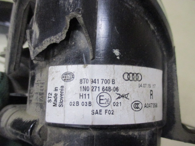 Фара противотуманная правая Audi A5 (8T) 2007-2011 на Audi A5 (8T)