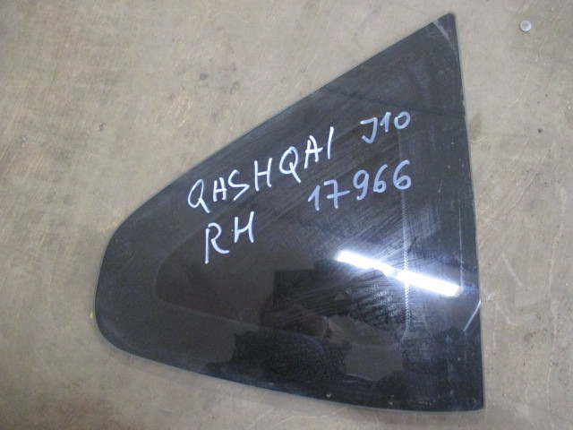 Стекло двери задней правой на Nissan Qashqai I 2006-2010 форточка на Nissan Qashqai J10