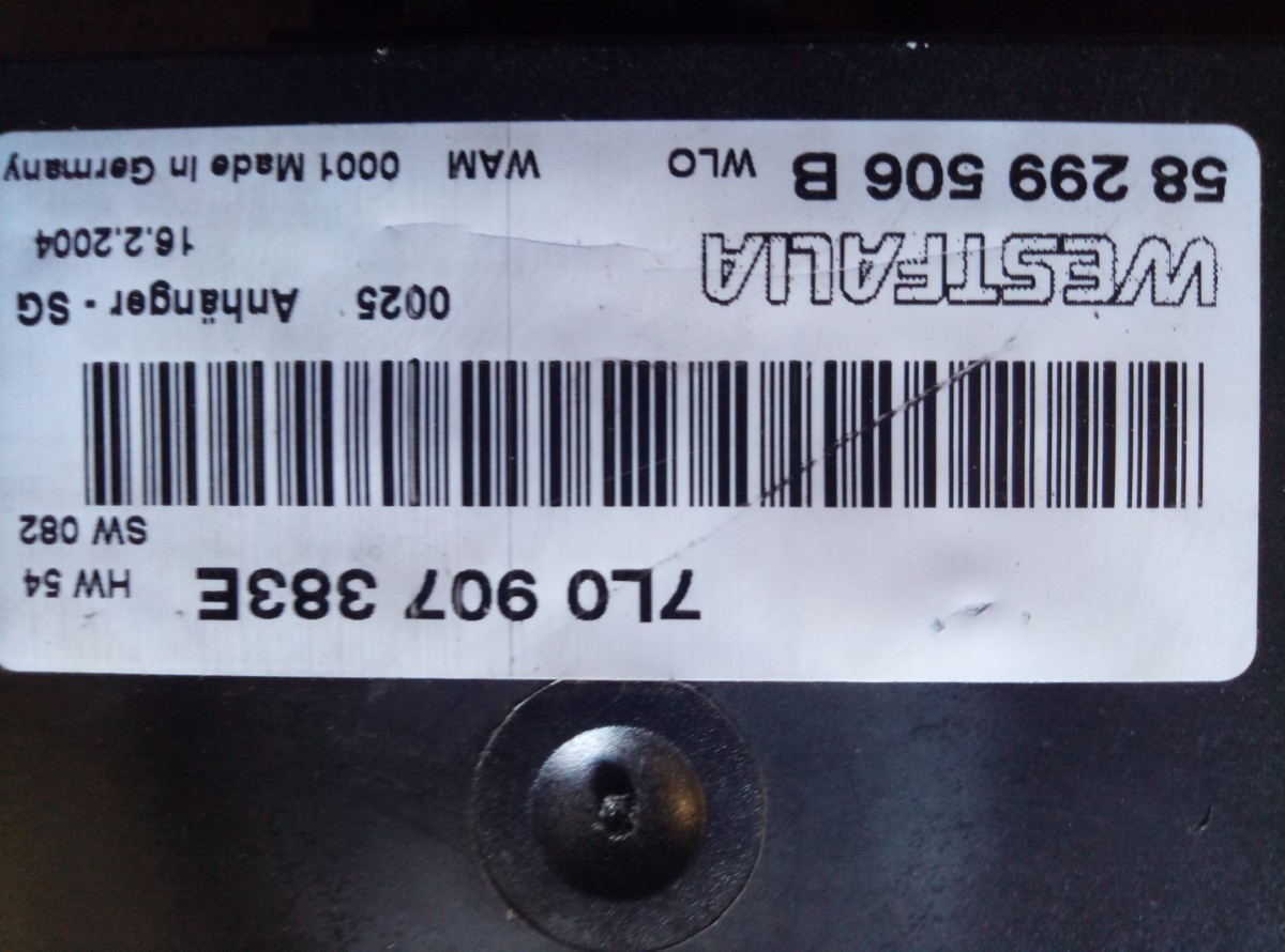 Блок Электронный 7L0907383E Porsche Cayenne 955 2005-2005 на Audi Q5 8R