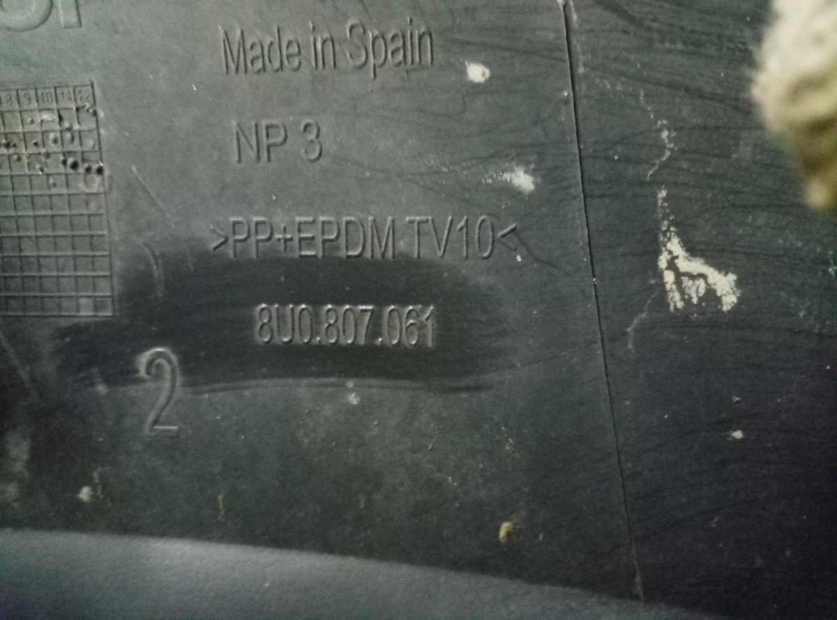 Юбка передняя Audi Q3 на Audi Q5 8R