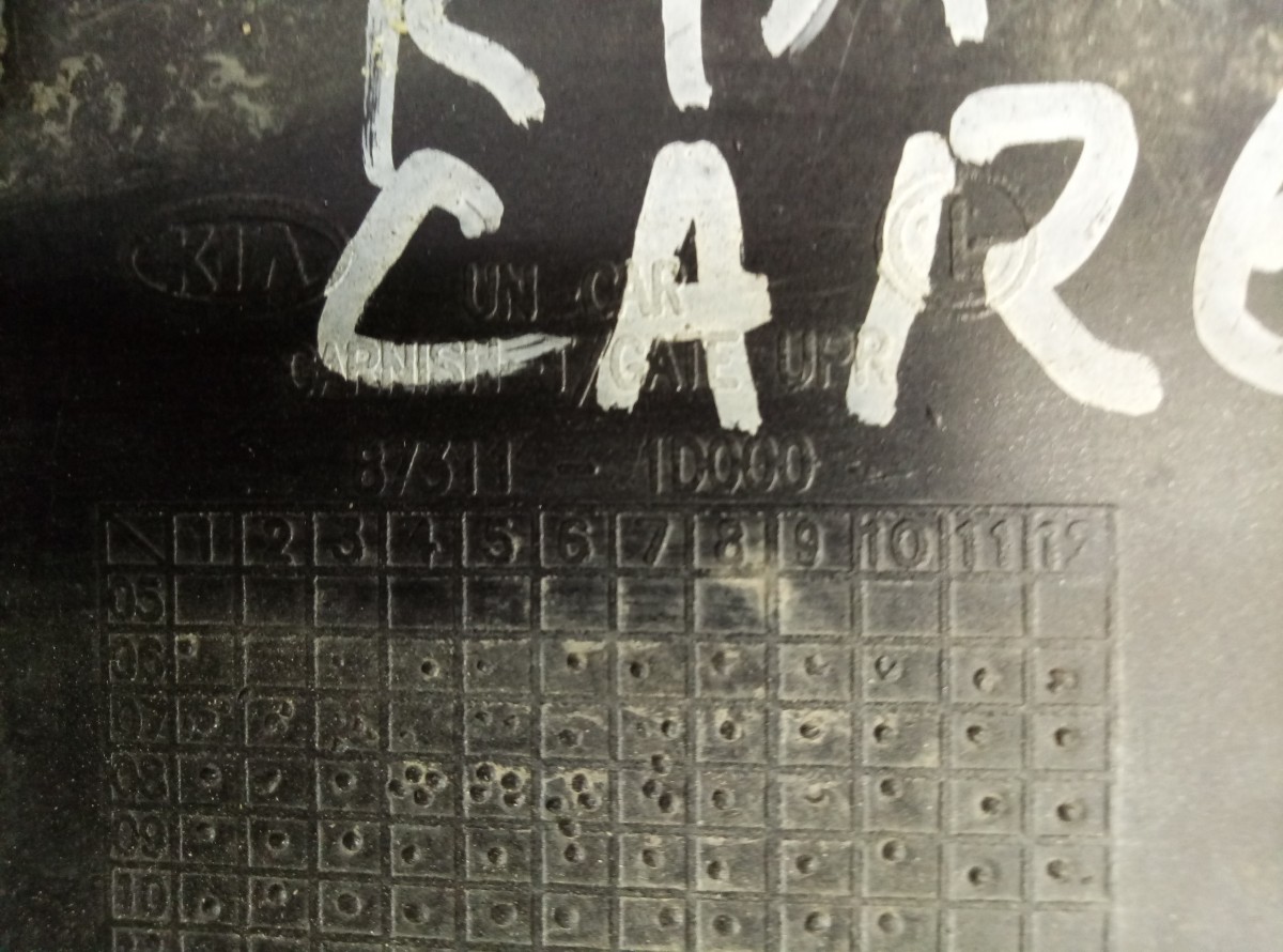Накладка двери багажника Kia Carens   873111D000 на Kia Rio 2