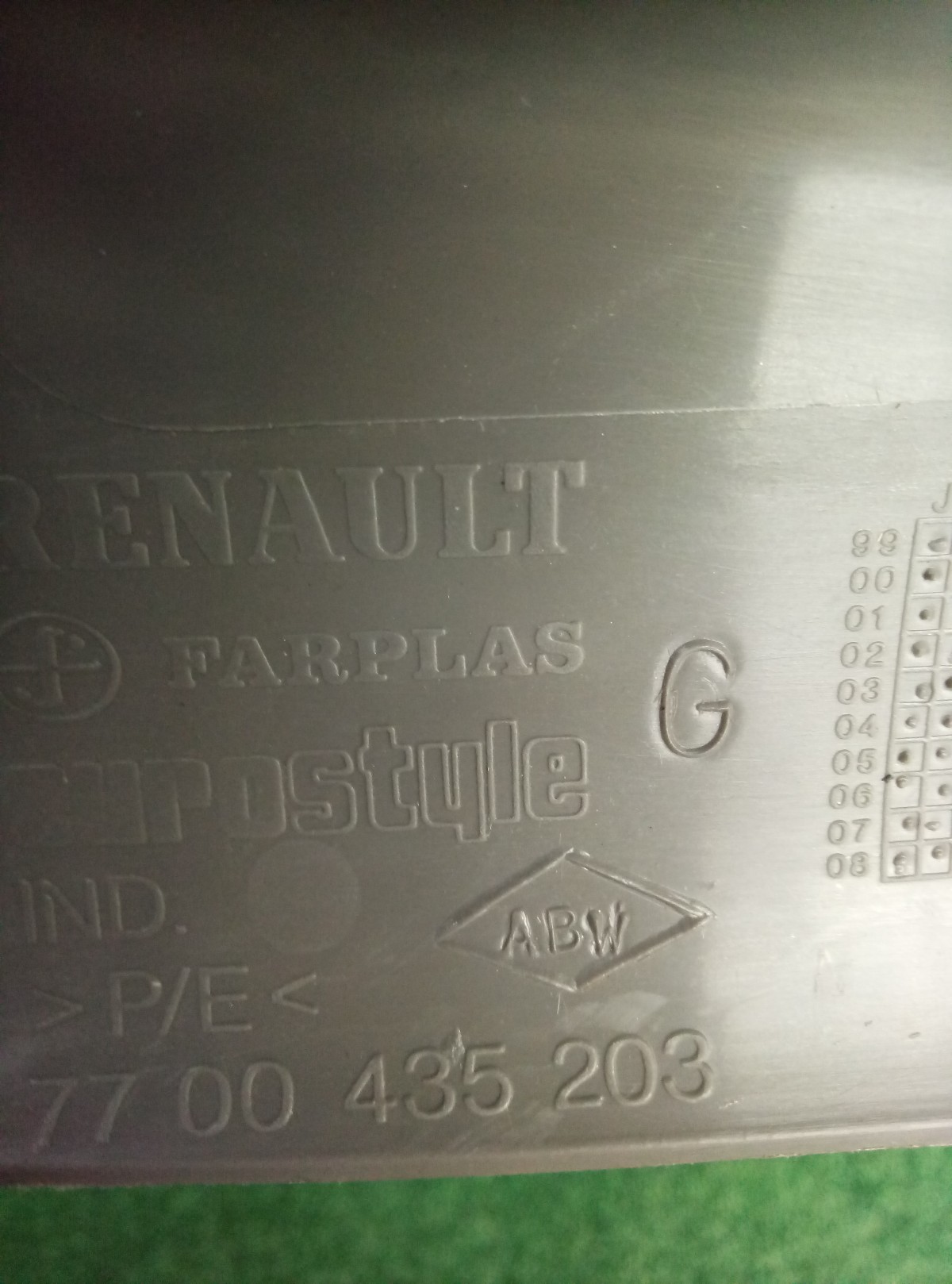 Накладка на порог Renault Clio 2 1998-2008 на Renault Clio 3