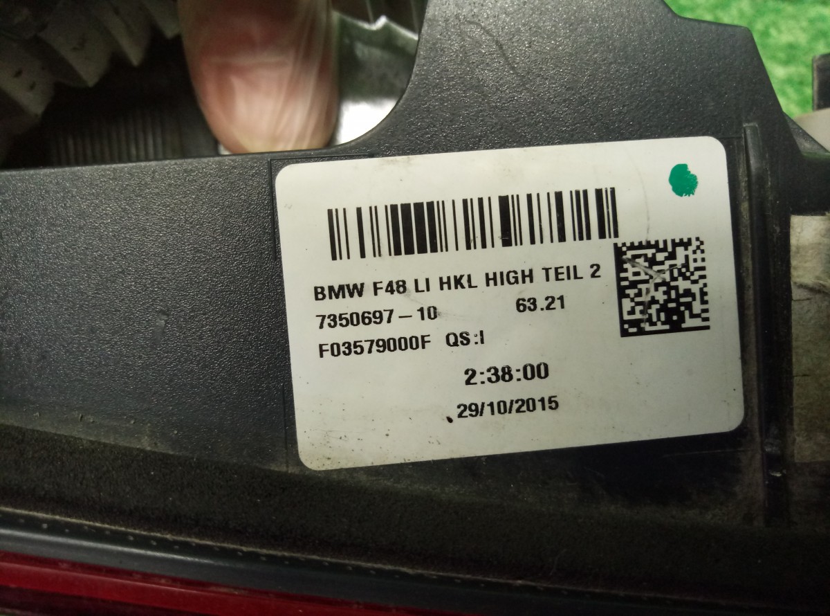 Фонарь задний левый BMW X1 F48 (внутренний)   735069710 на BMW X1 F48