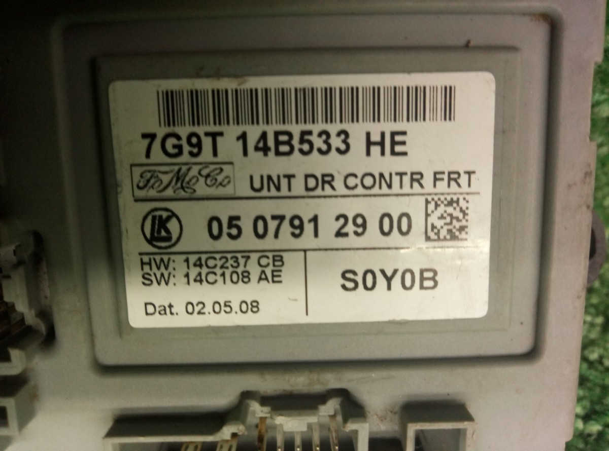 Блок комфорта передней правой двери Ford Mondeo IV 7G9T14B533HE на Ford Mondeo 4