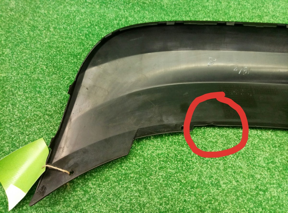 Юбка заднего бампера Skoda Rapid 5JH807521 на Skoda Rapid 