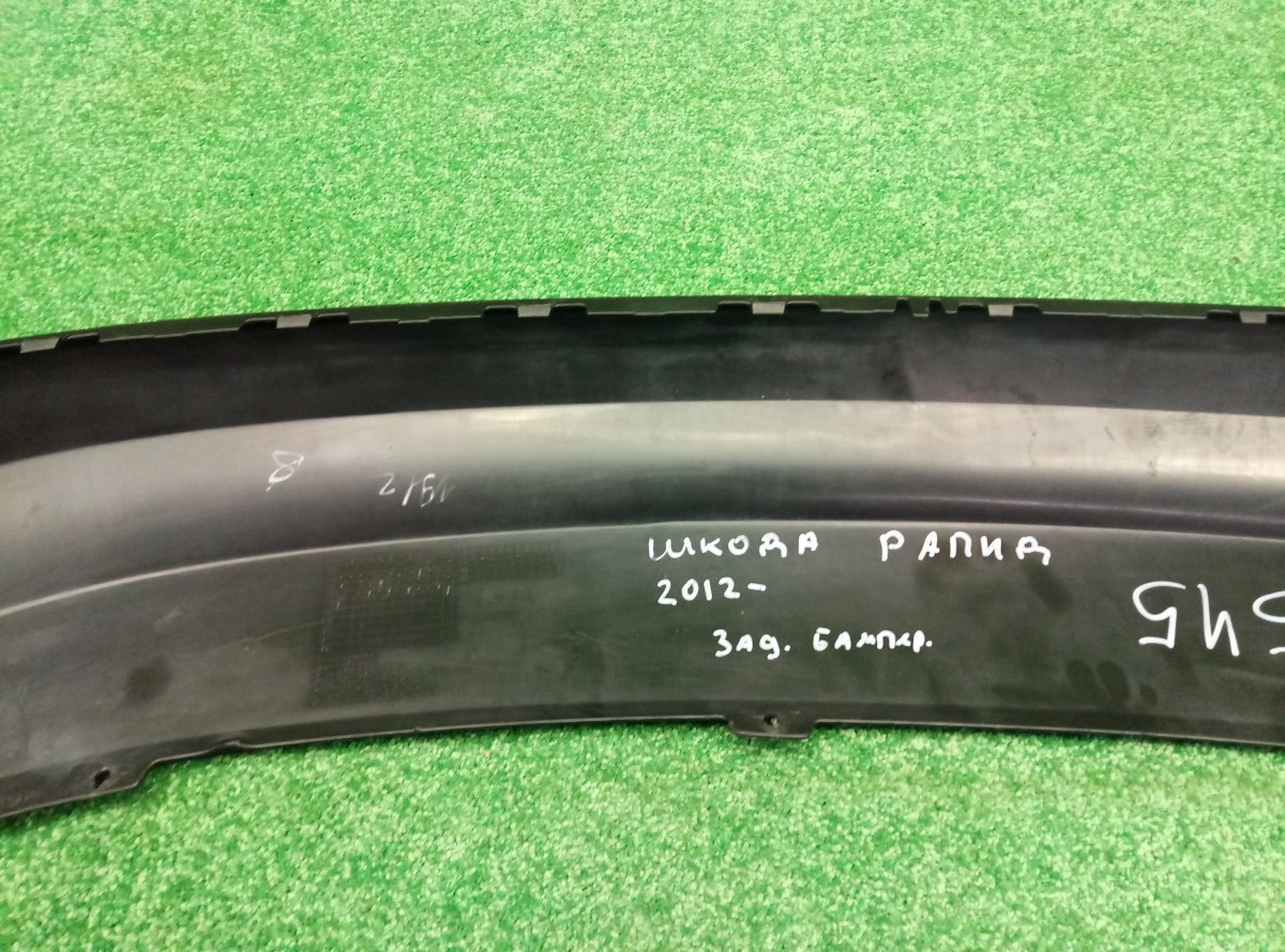 Юбка заднего бампера Skoda Rapid 5JH807521 на Skoda Rapid 