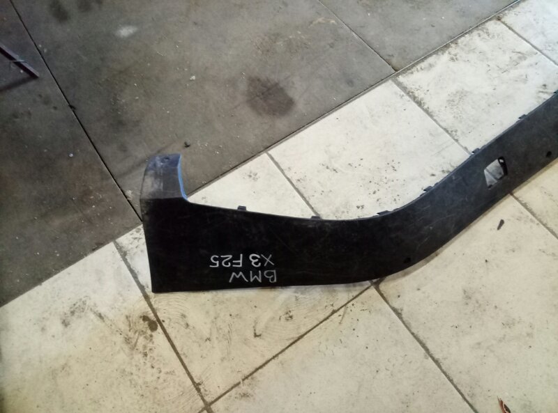 Накладка заднего бампера под номер BMW X3 (F25) 2010-2014 на BMW X3 (F25)