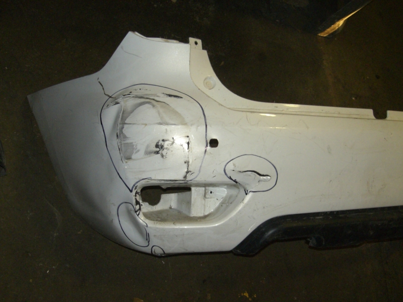 Бампер задний Nissan Patrol Y62 2010-2014 на Nissan Patrol Y62
