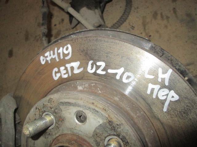 Диск тормозной передний вентилируемый правый Hyundai Getz  2002-2012 на Hyundai Getz 