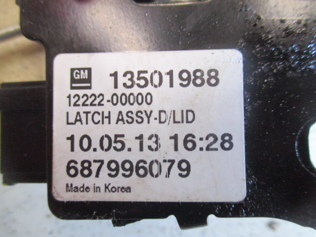 Замок багажника Chevrolet Cobalt  2011-н.в. на Chevrolet Cobalt 
